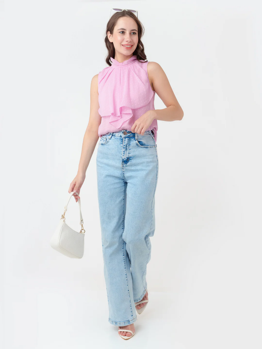 Pink Solid Regular Top