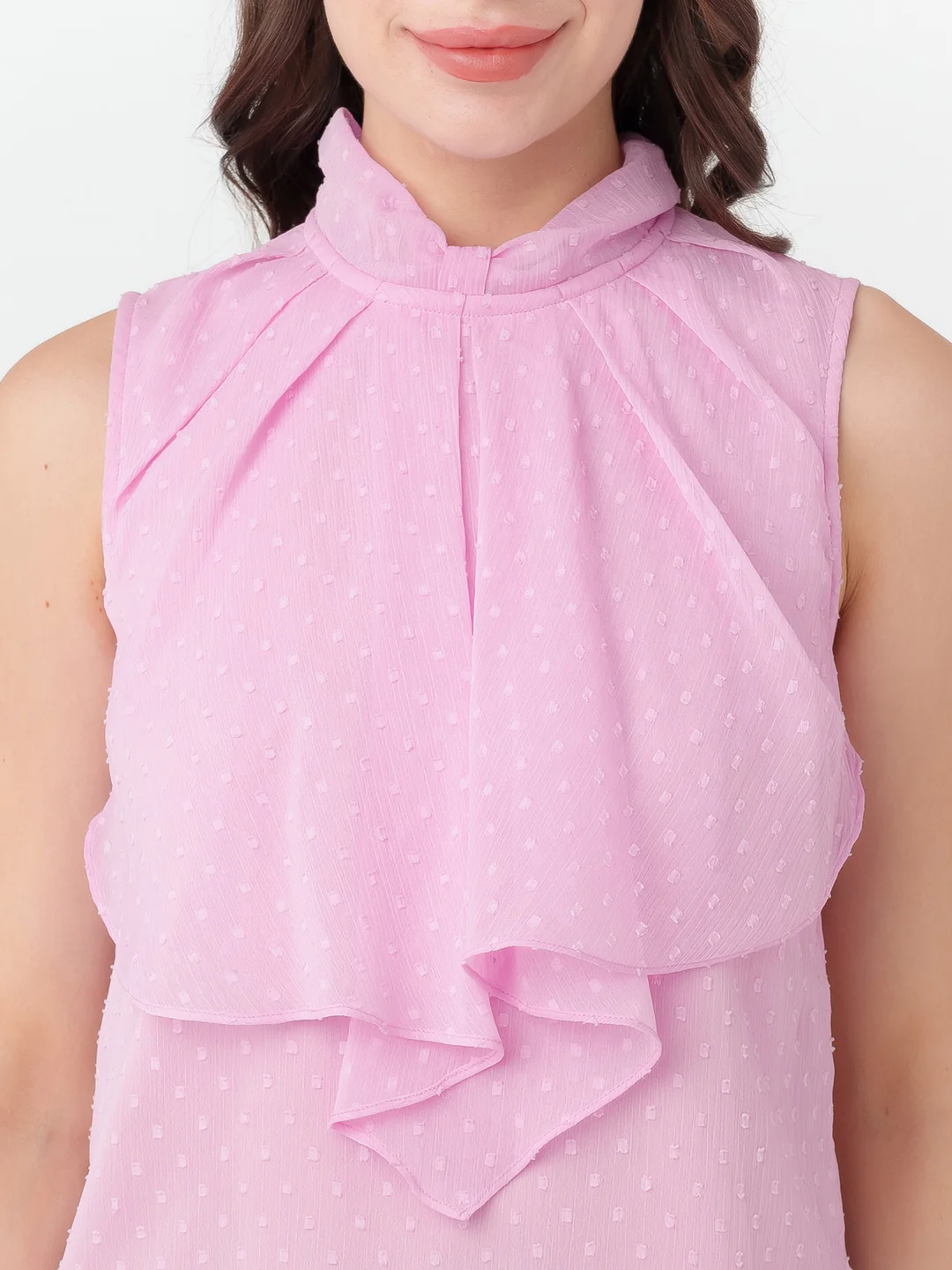 Pink Solid Regular Top - Image 6
