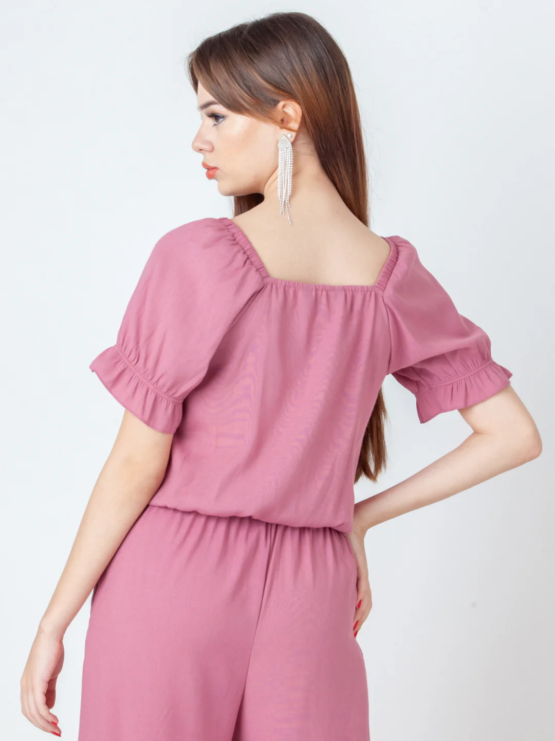 Pink Solid Regular Top - Image 4