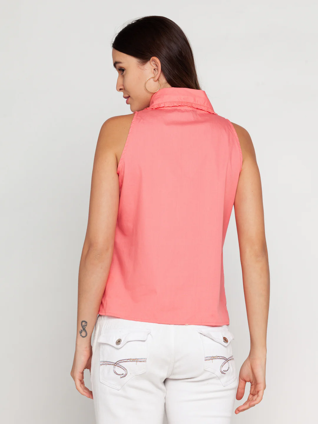 Pink Solid Shirt - Image 4