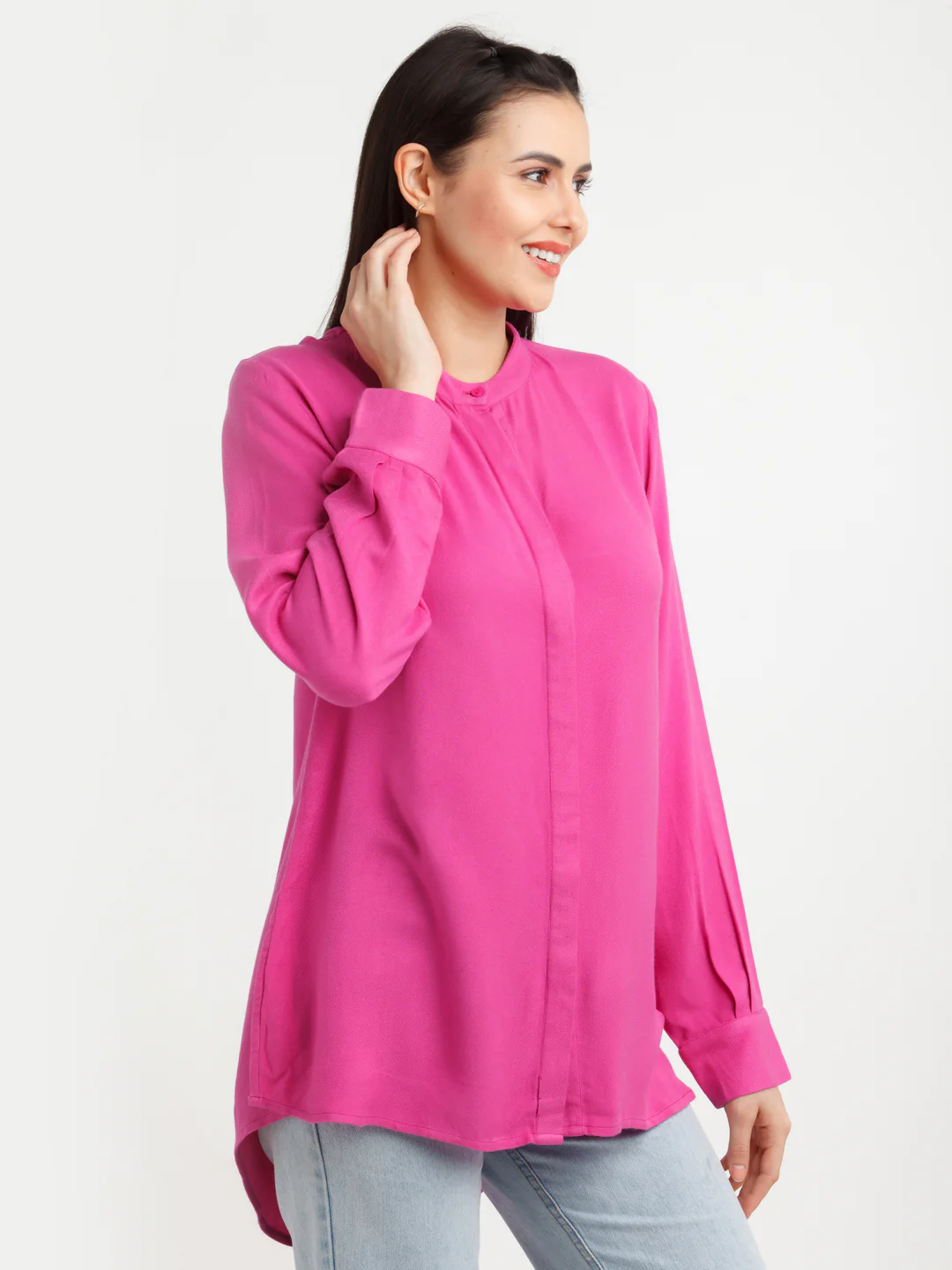 Pink Solid Shirt - Image 3