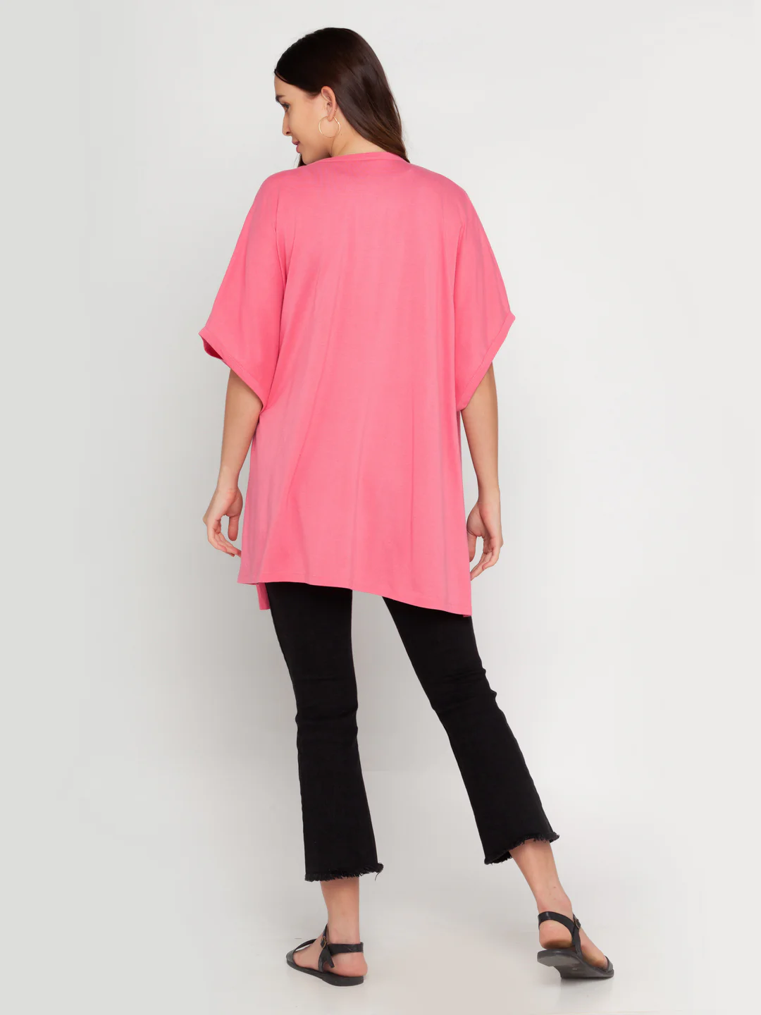 Pink Solid Shrug - Image 4
