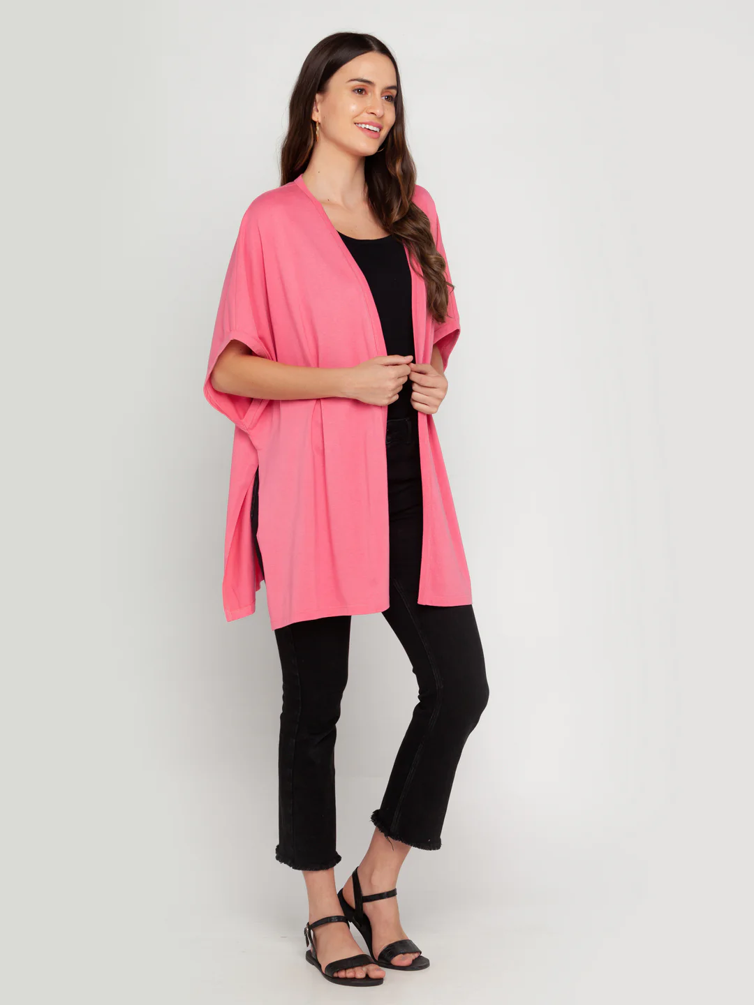 Pink Solid Shrug - Image 5