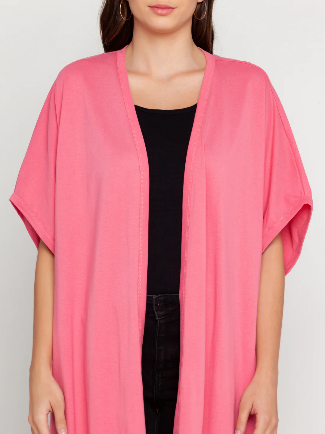 Pink Solid Shrug - Image 6