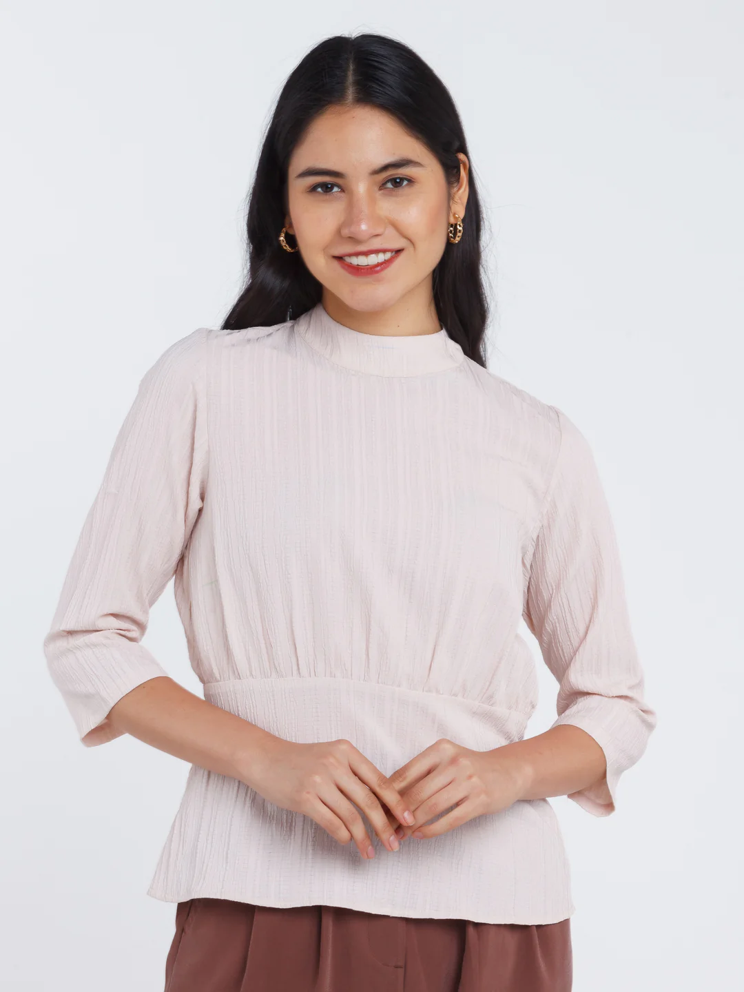 Pink Solid Straight Top - Image 2