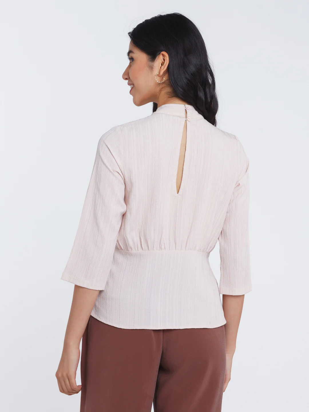 Pink Solid Straight Top - Image 4