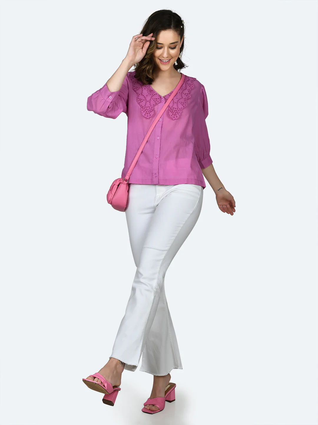 Pink Solid Top
