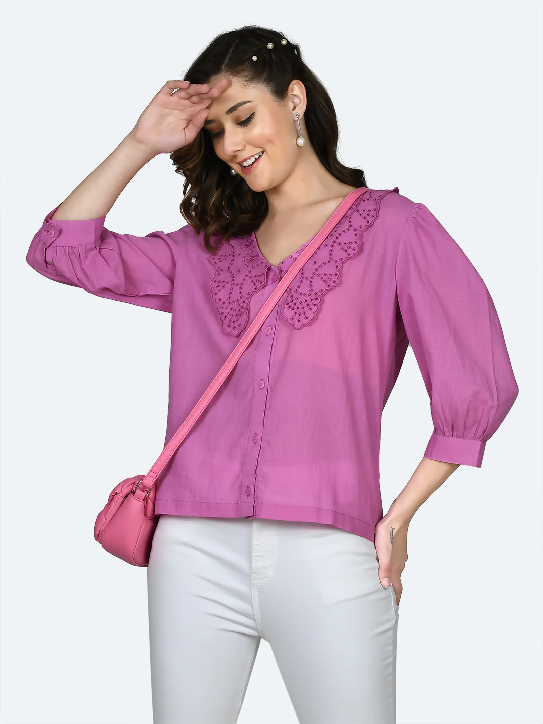 Pink Solid Top - Image 2