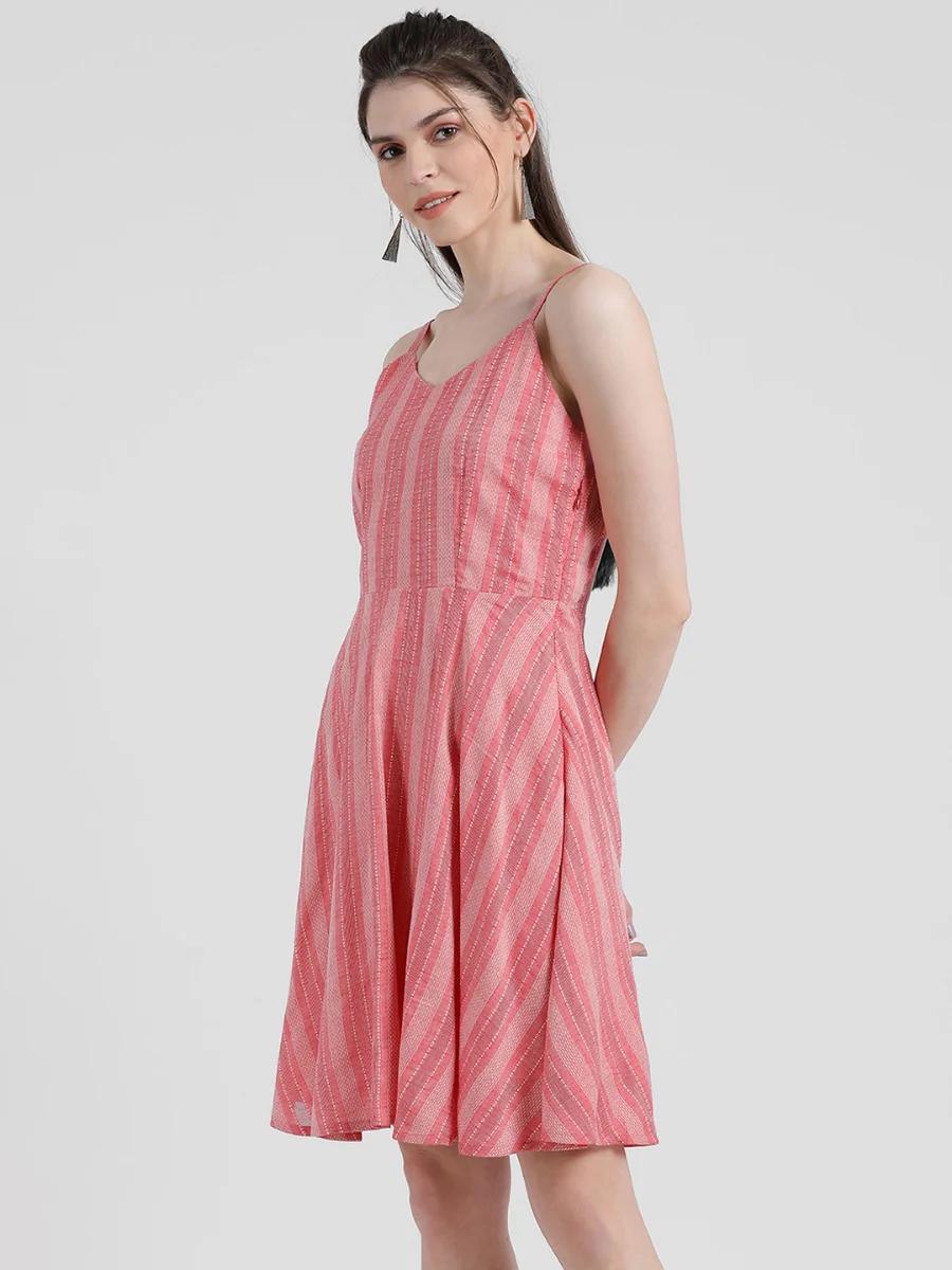 Striped Sheath Dress - Image 3