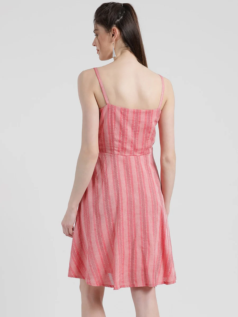 Striped Sheath Dress - Image 5