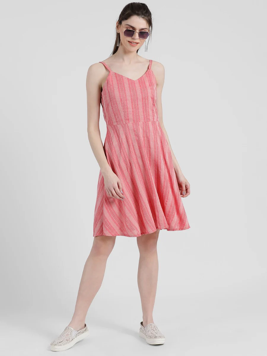 Striped Sheath Dress - Image 6