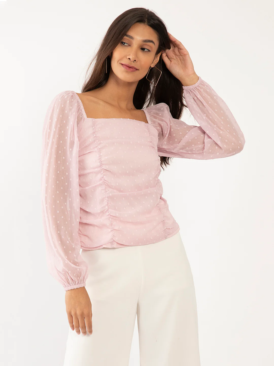 Pink Textured Top - Image 2