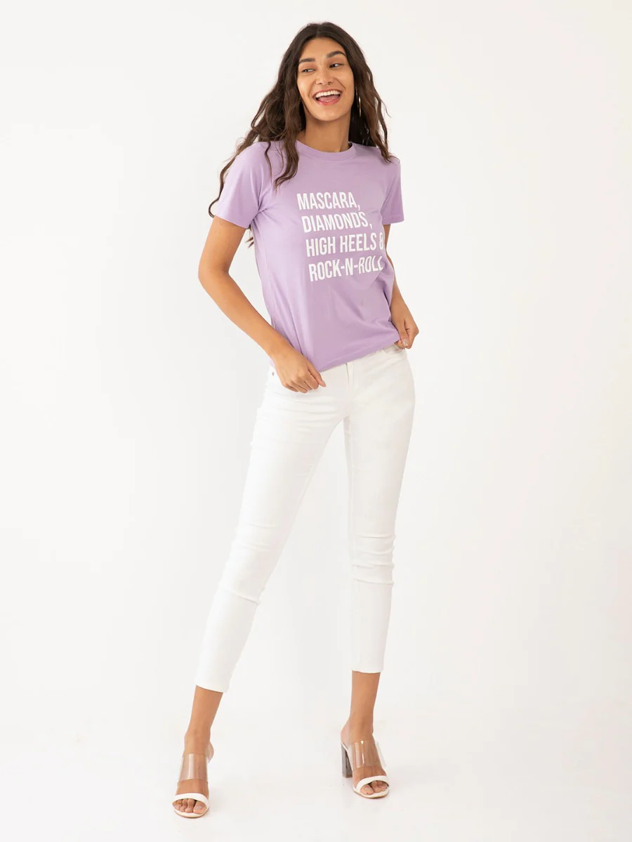 Purple Printed T-Shirt - Image 5