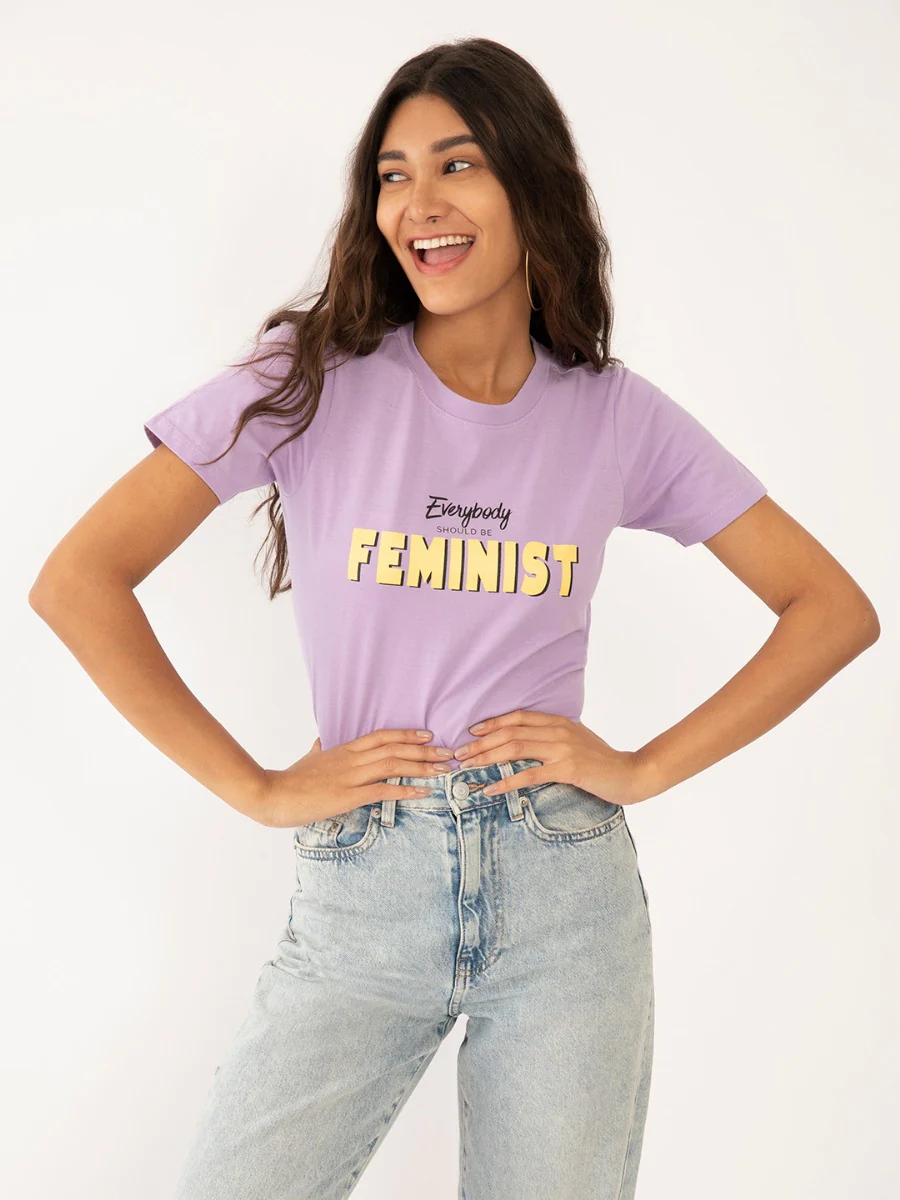 Purple Printed T-Shirt - Image 2