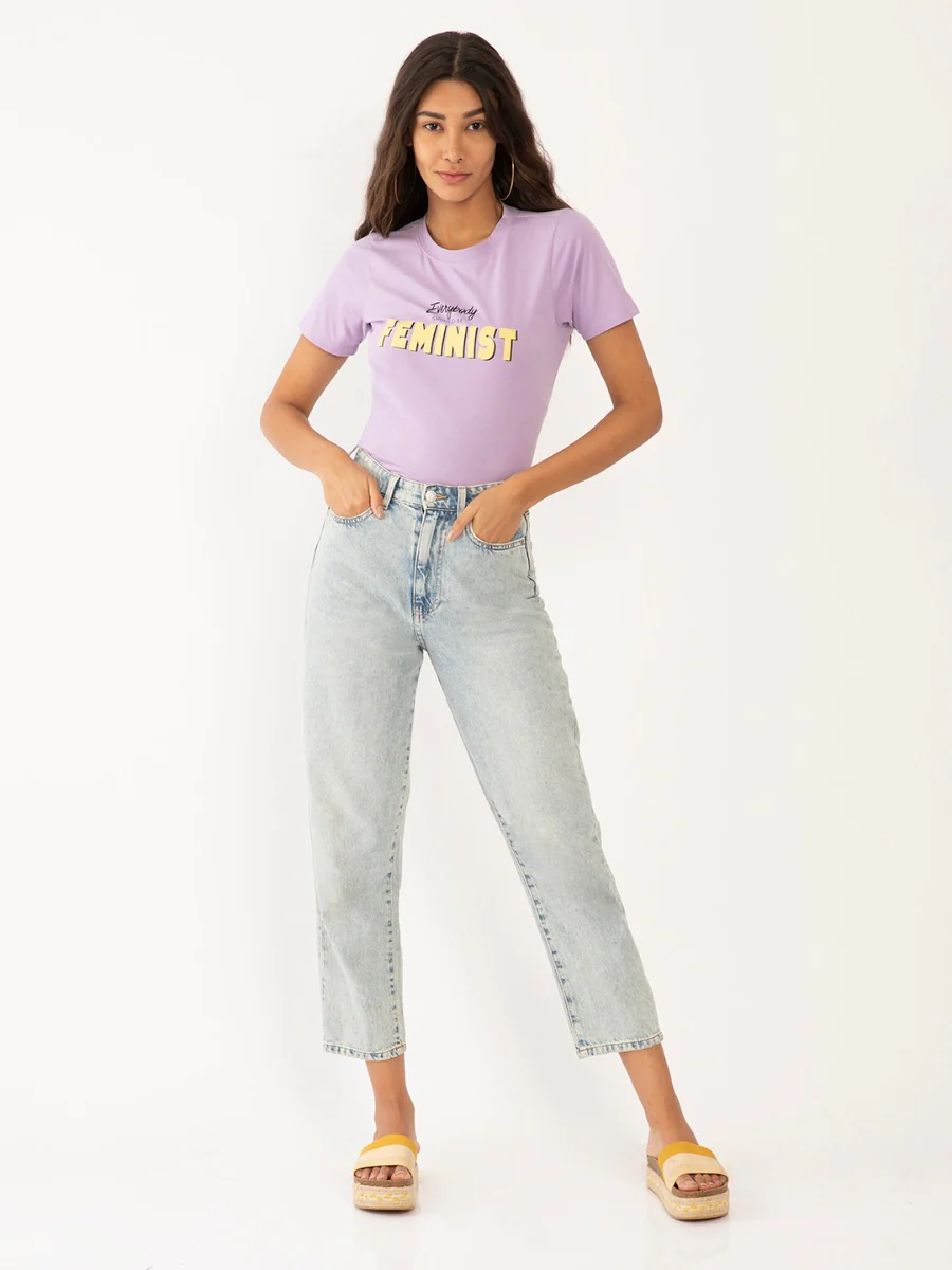 Purple Printed T-Shirt - Image 5