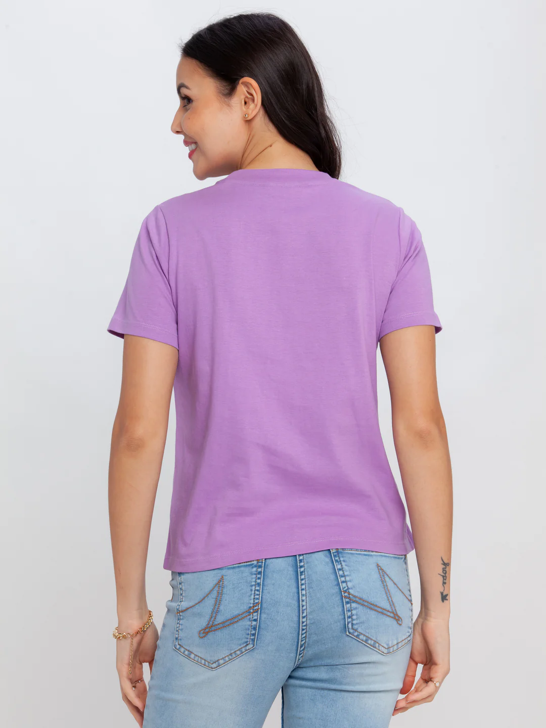 Purple Printed T-Shirt - Image 4