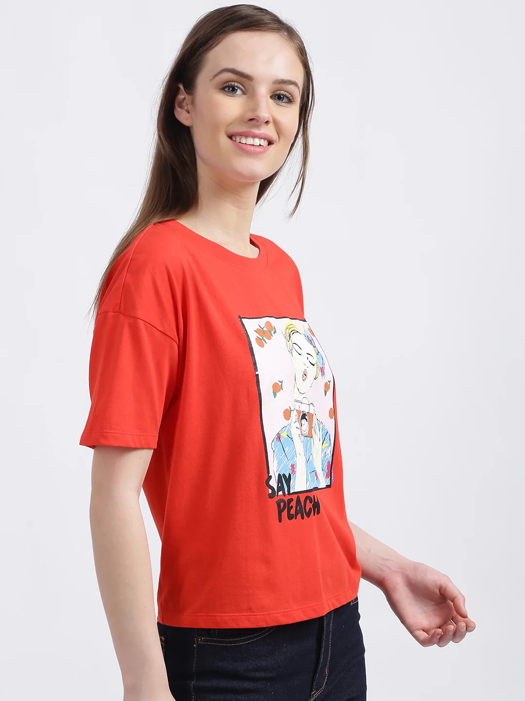 Red Graphic Regular T-Shirt - Image 3