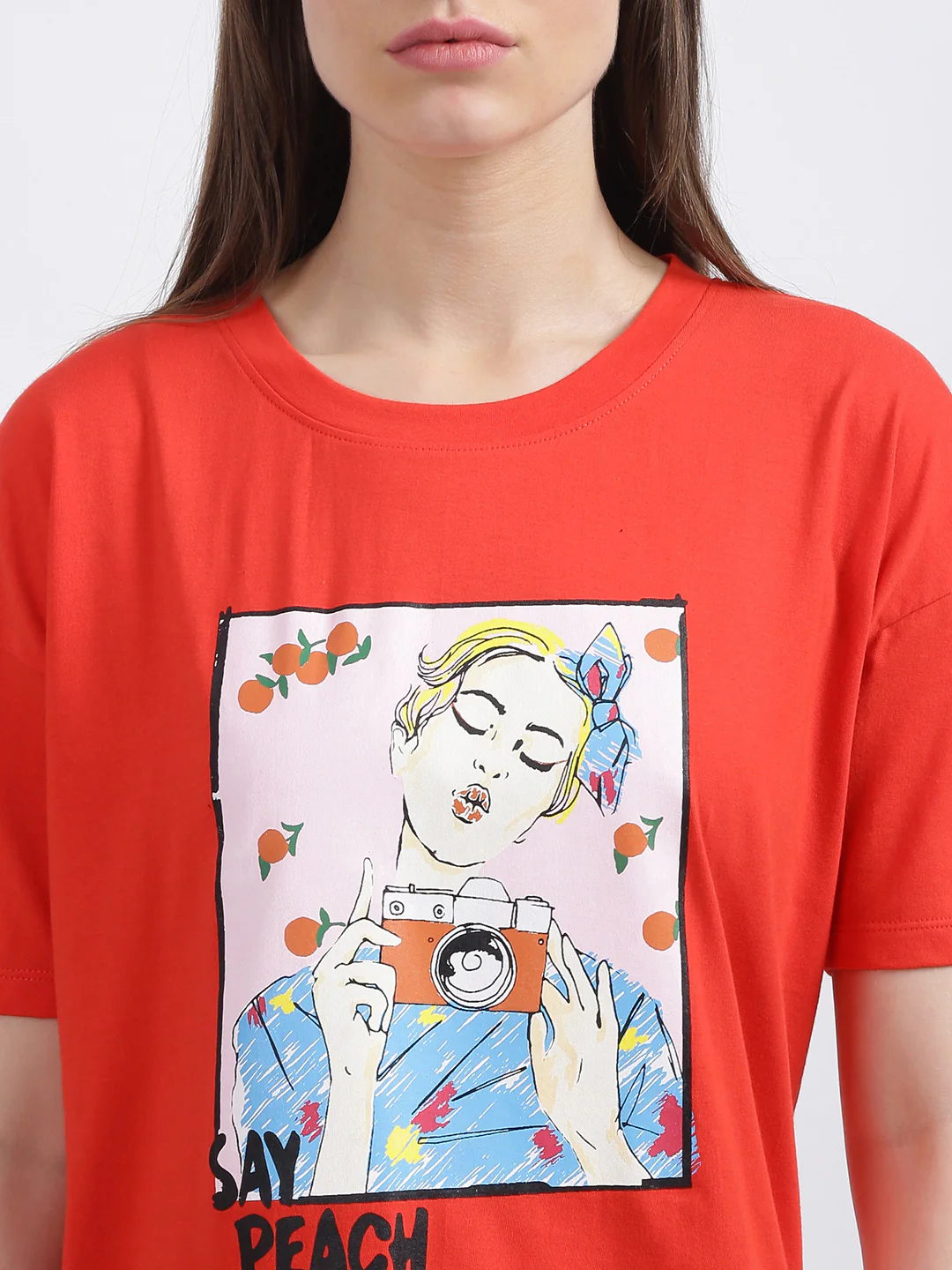 Red Graphic Regular T-Shirt - Image 6