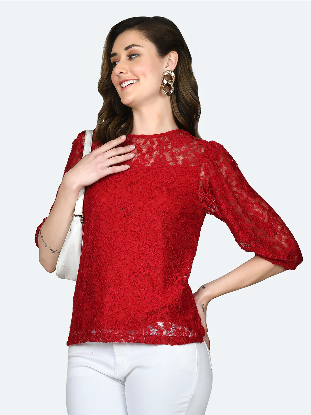 Red Lace Top - Image 3