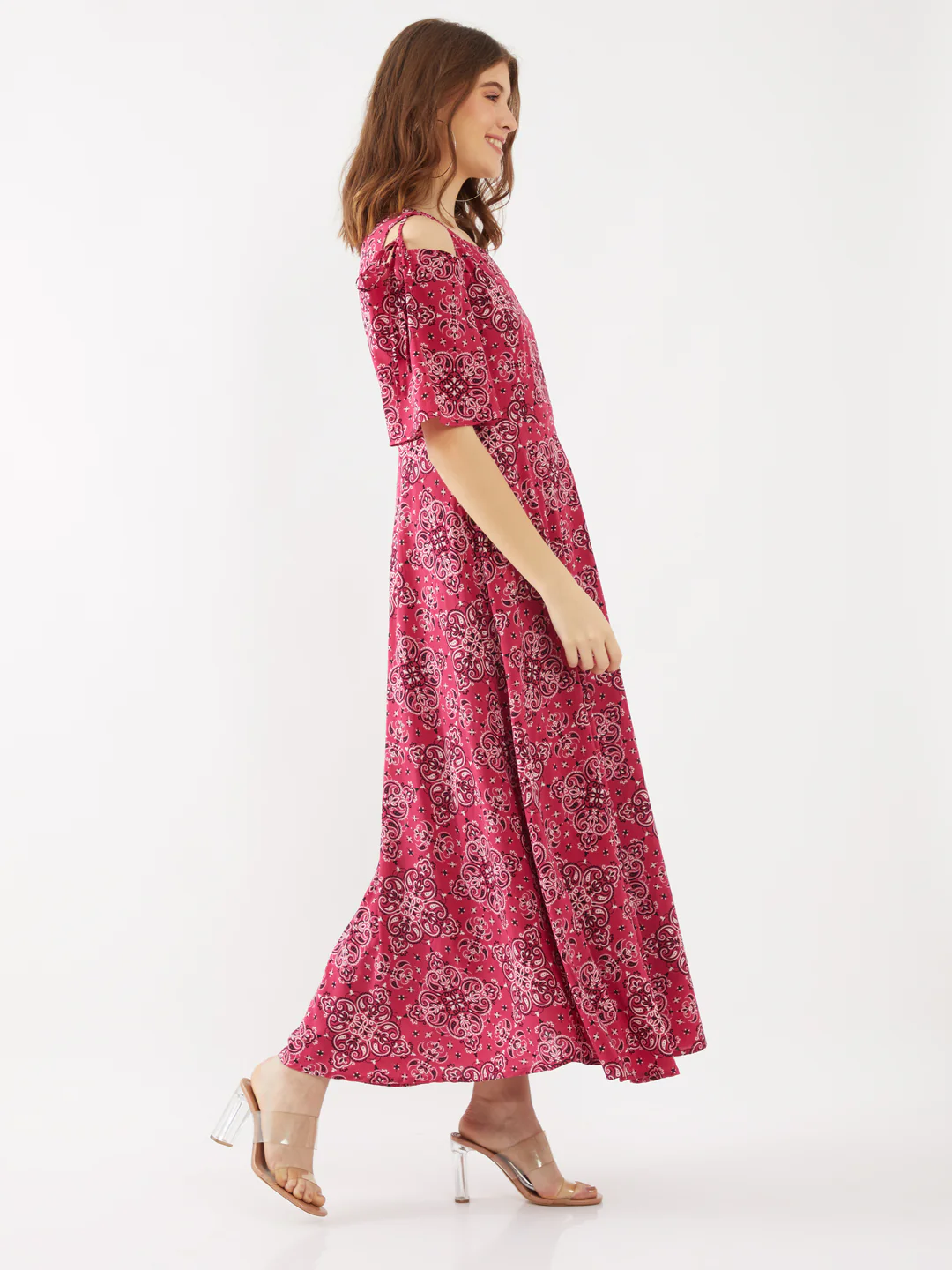 Red Printed Maxi - Image 3