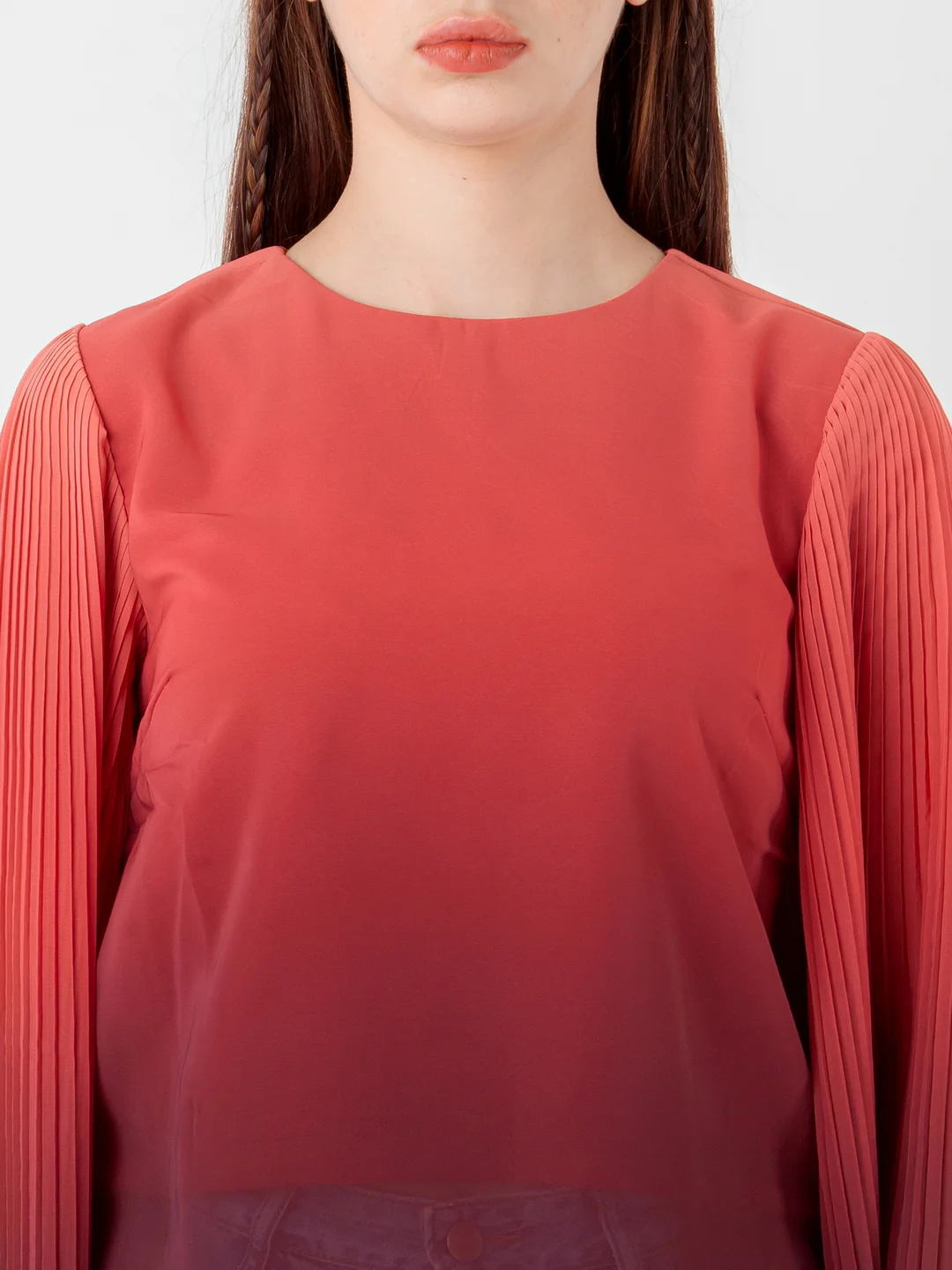 Red Printed Regular Top - Image 6