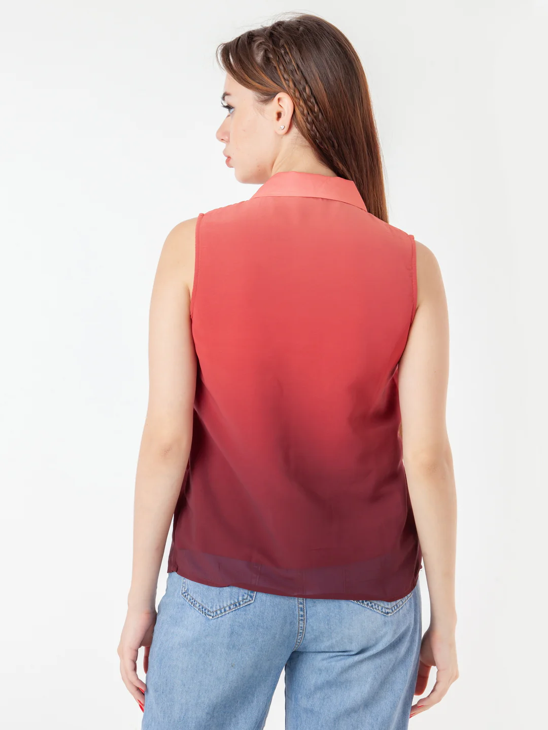 Red Printed Shirt Shirt - Image 4
