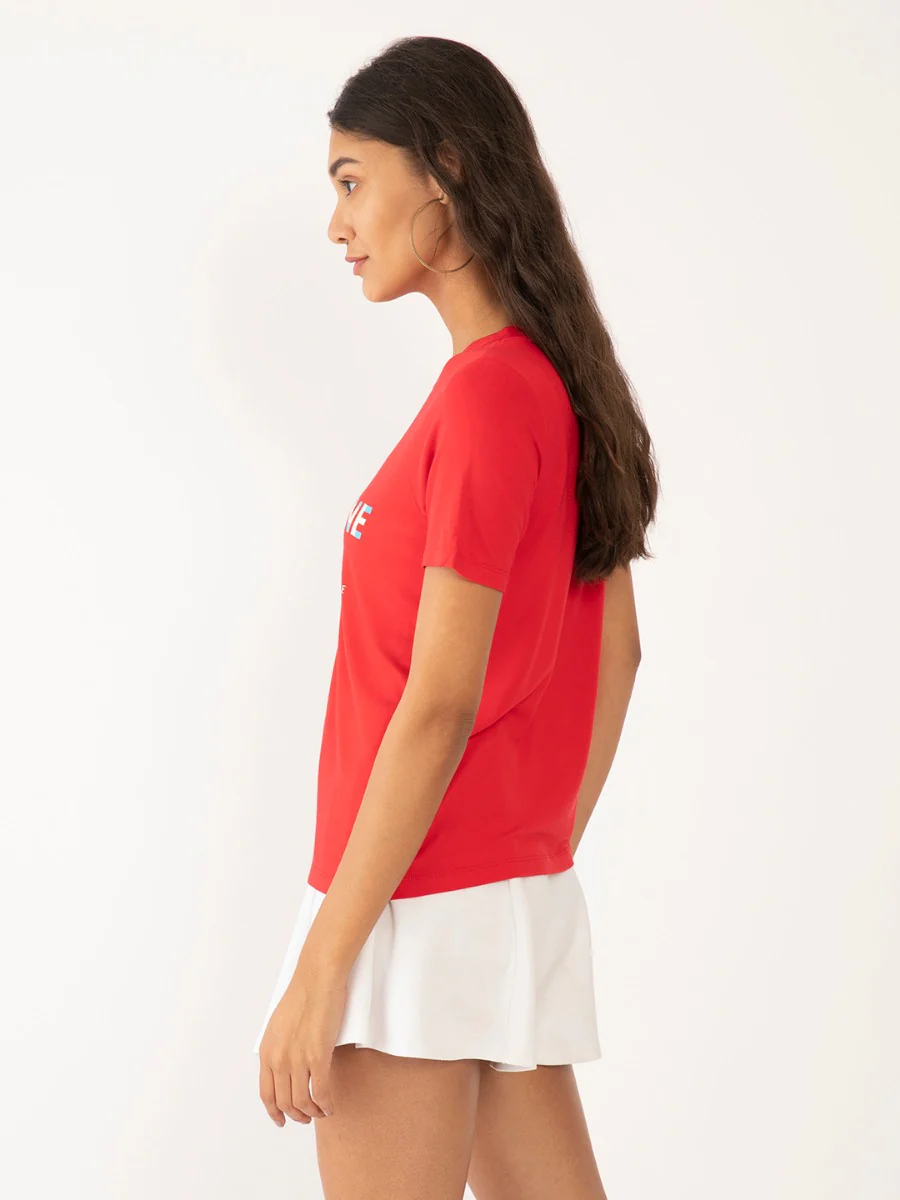 Red Printed T-Shirt - Image 3