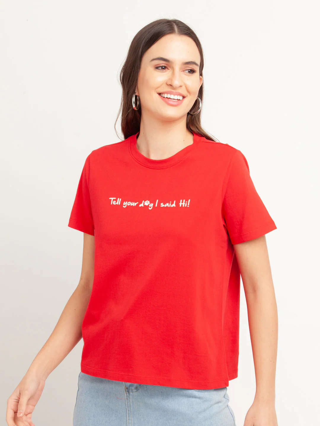 Red Printed T-Shirt - Image 2
