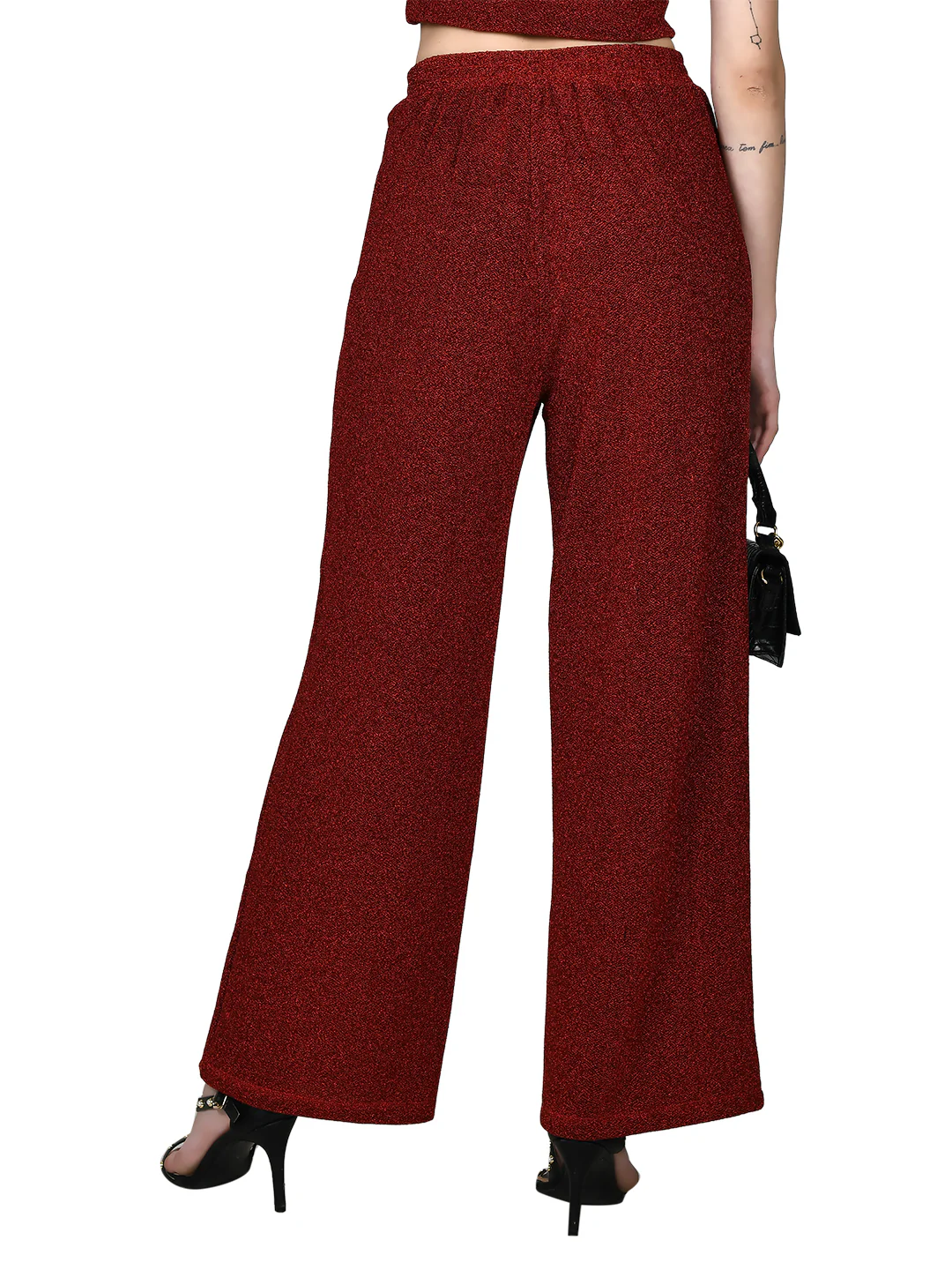 Red Shimmer Elasticated Bottom - Image 3