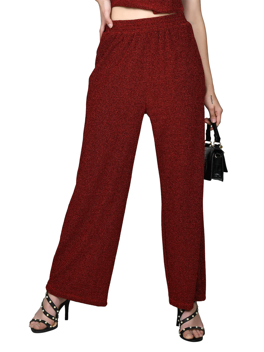 Red Shimmer Elasticated Bottom - Image 4