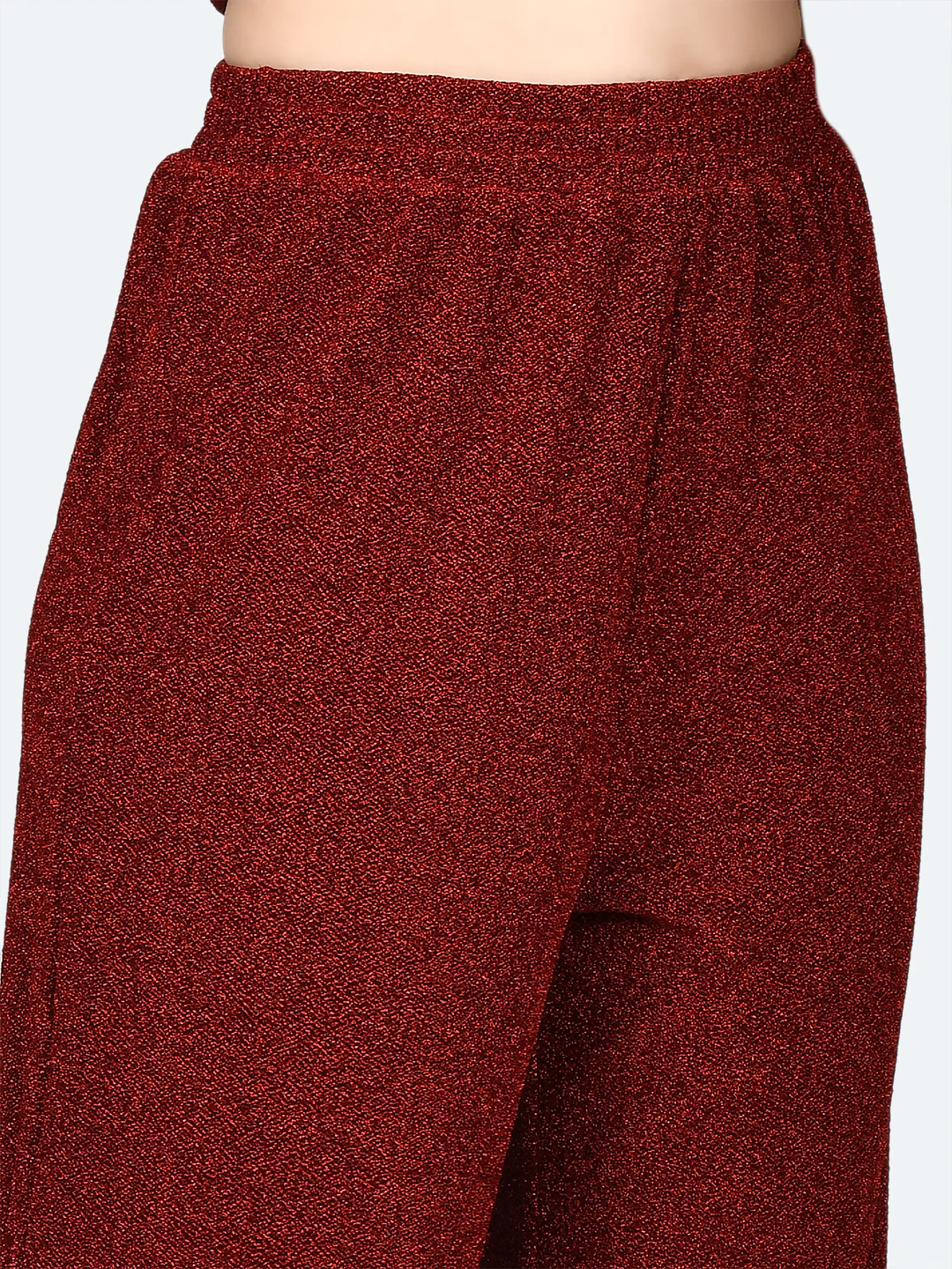 Red Shimmer Elasticated Bottom - Image 7
