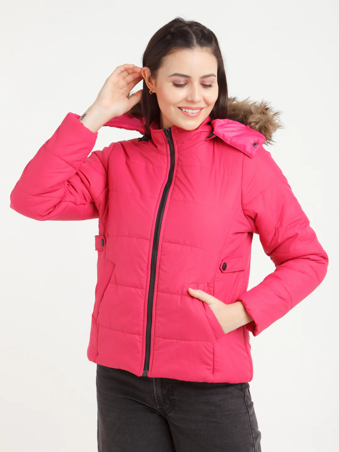 Red Solid Jacket - Image 2
