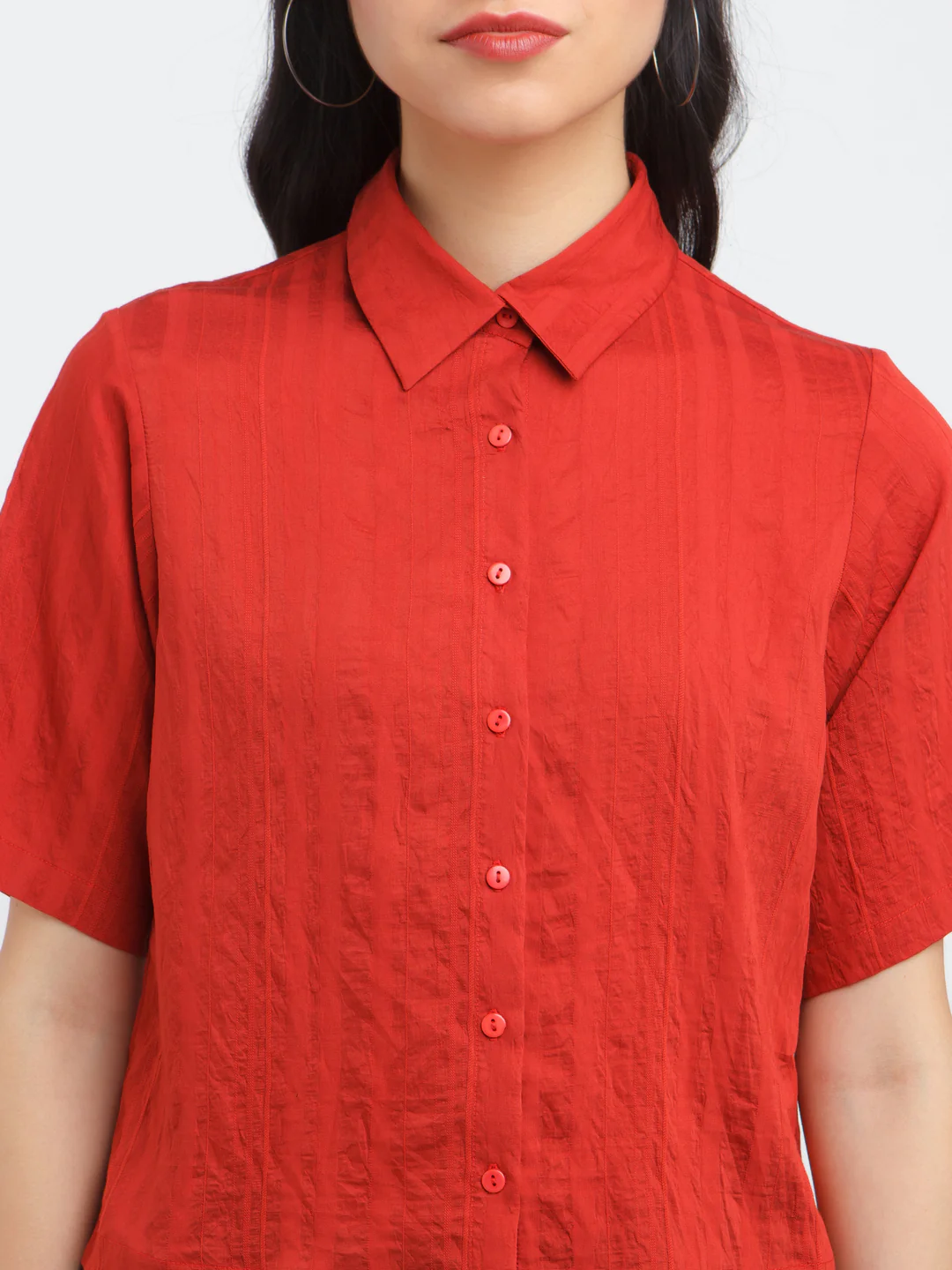 Red Solid Shirt - Image 6
