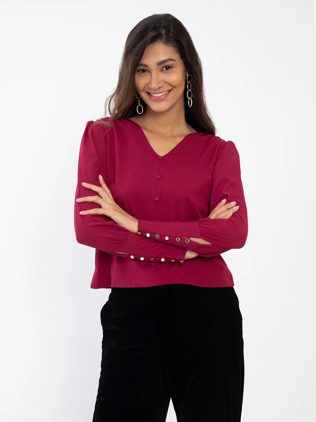 Red Solid Top - Image 2