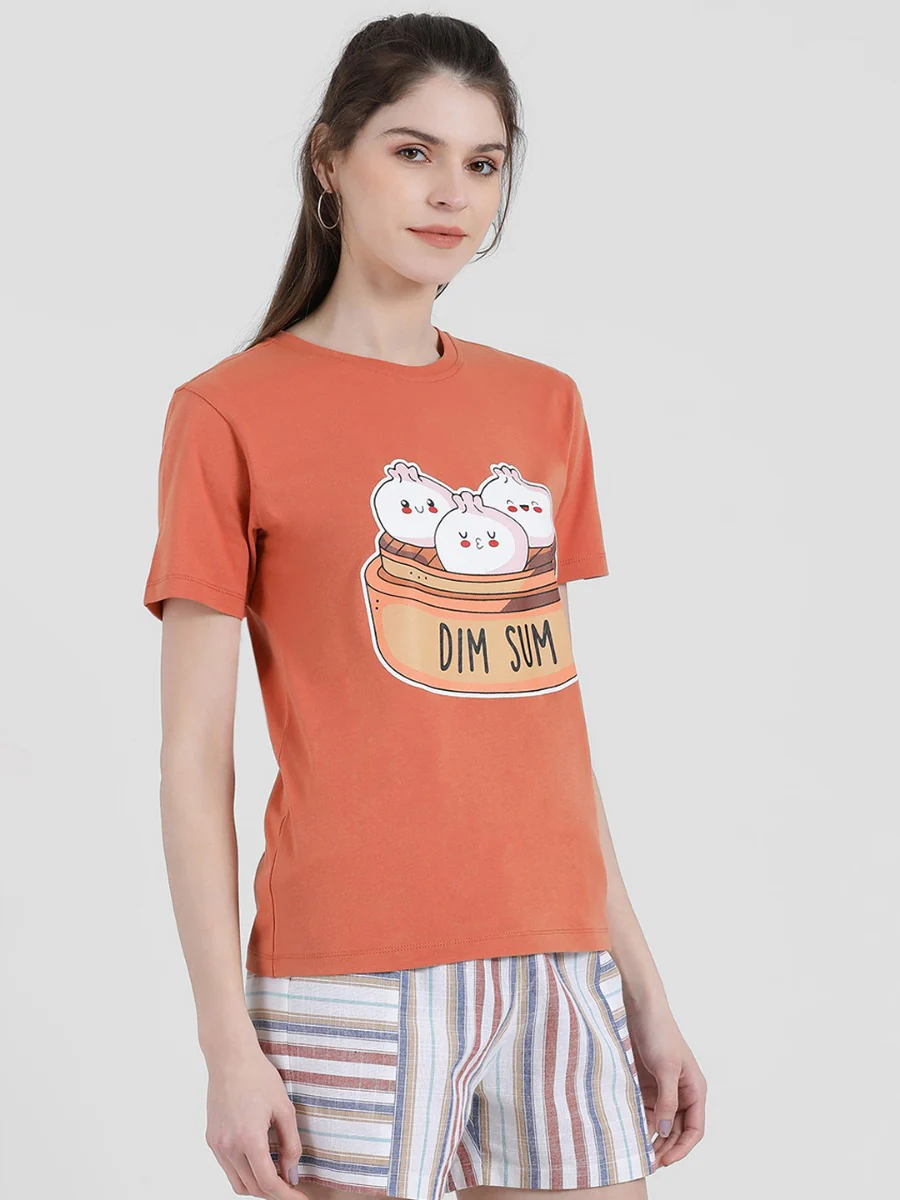 Peach Graphic T-Shirt - Image 2