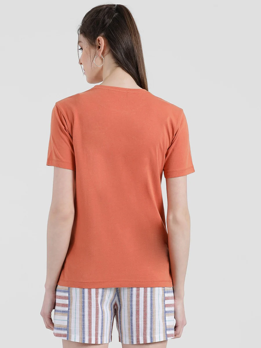 Peach Graphic T-Shirt - Image 3