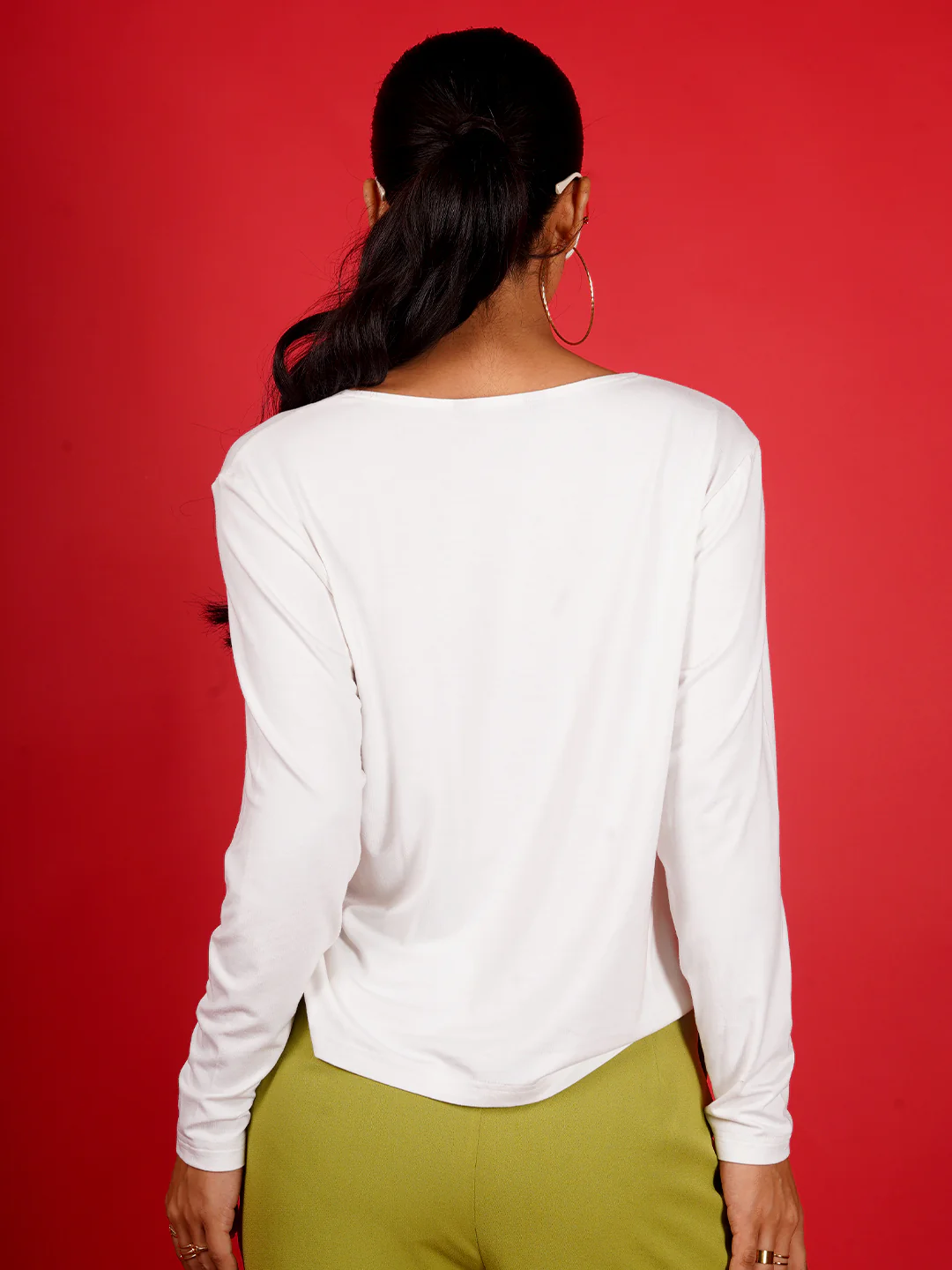 White Solid Shrug - Image 4
