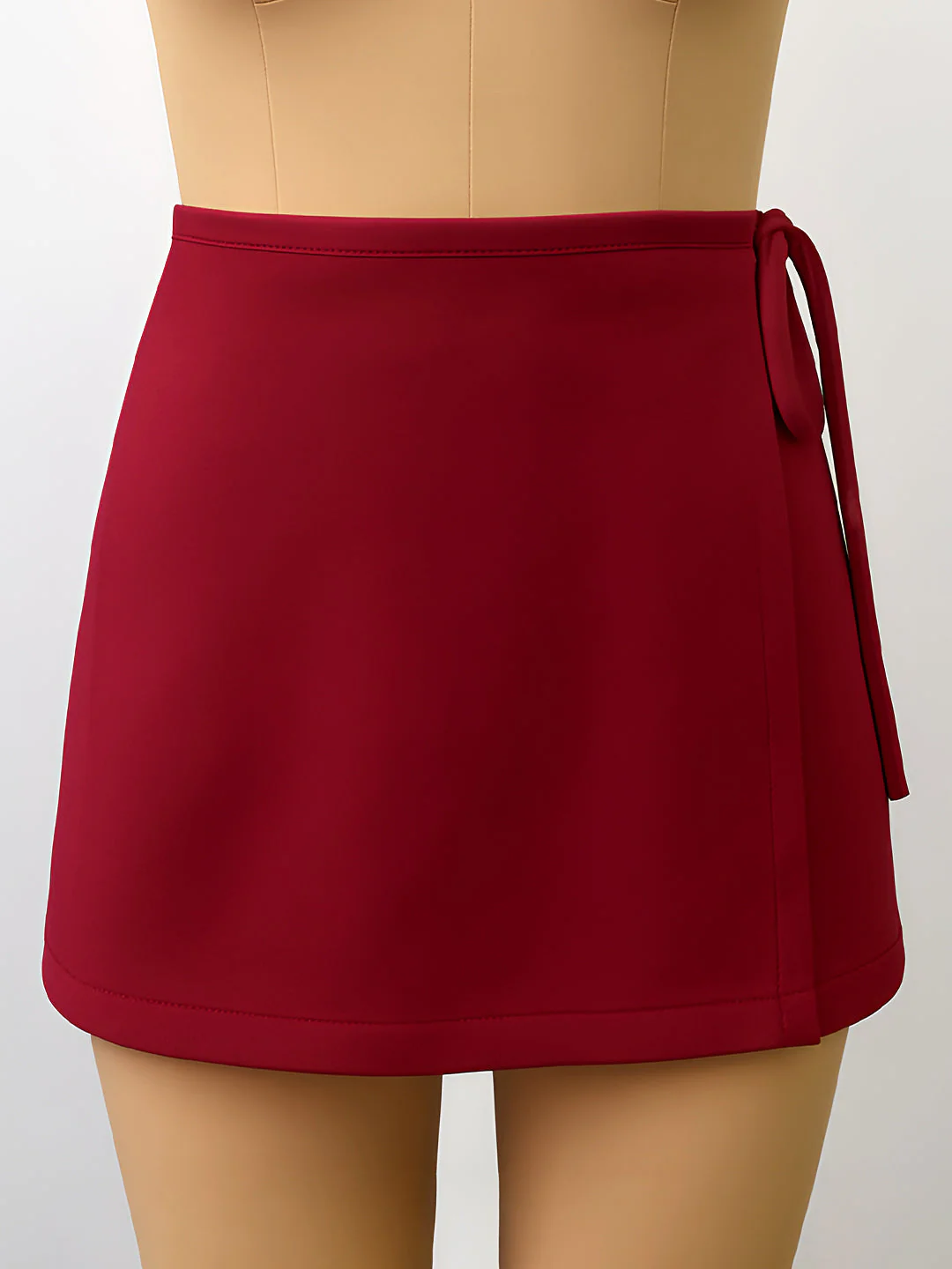 Maroon Solid Skorts - Image 5