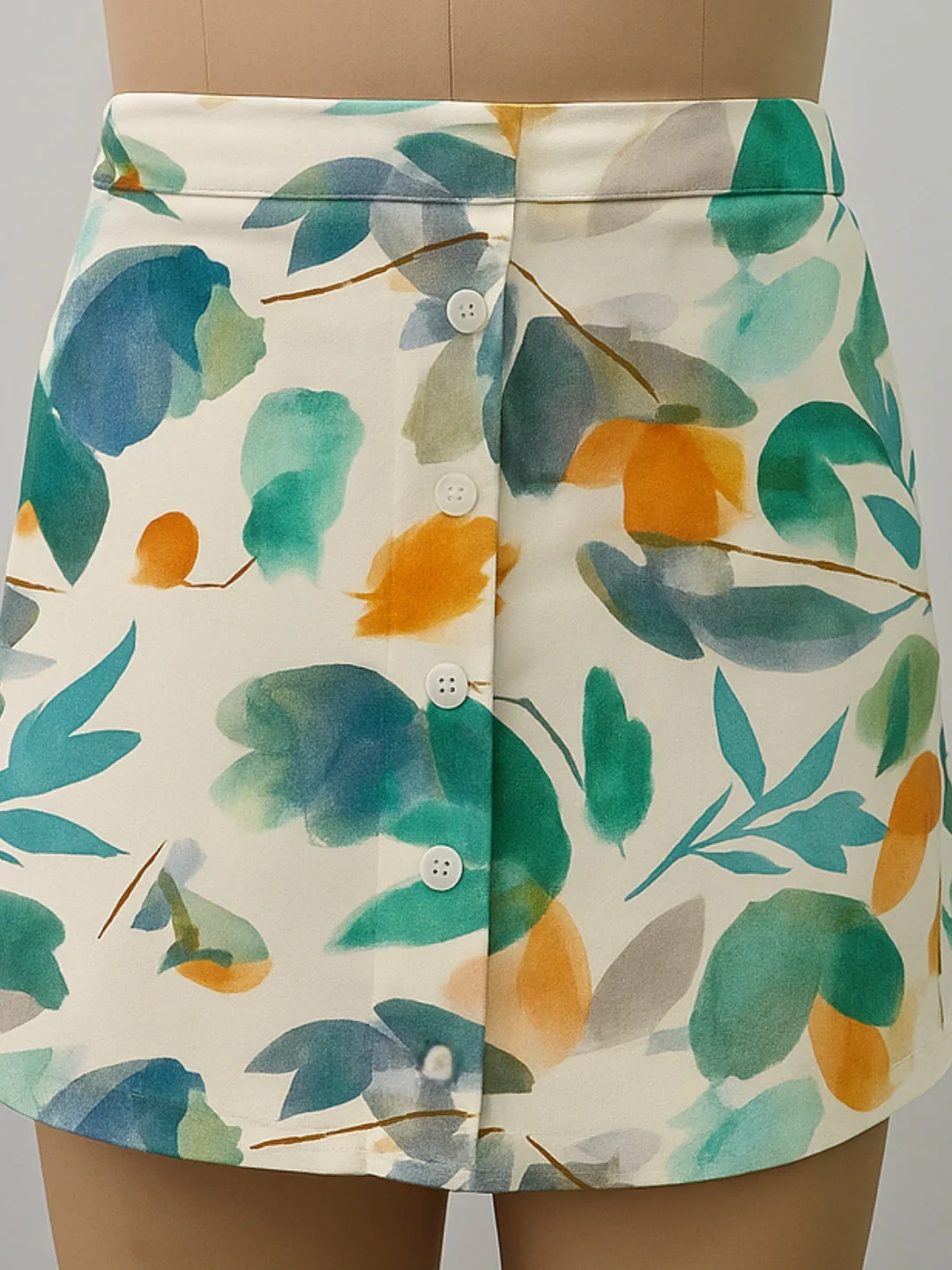 Cream Printed Skirts - Image 5