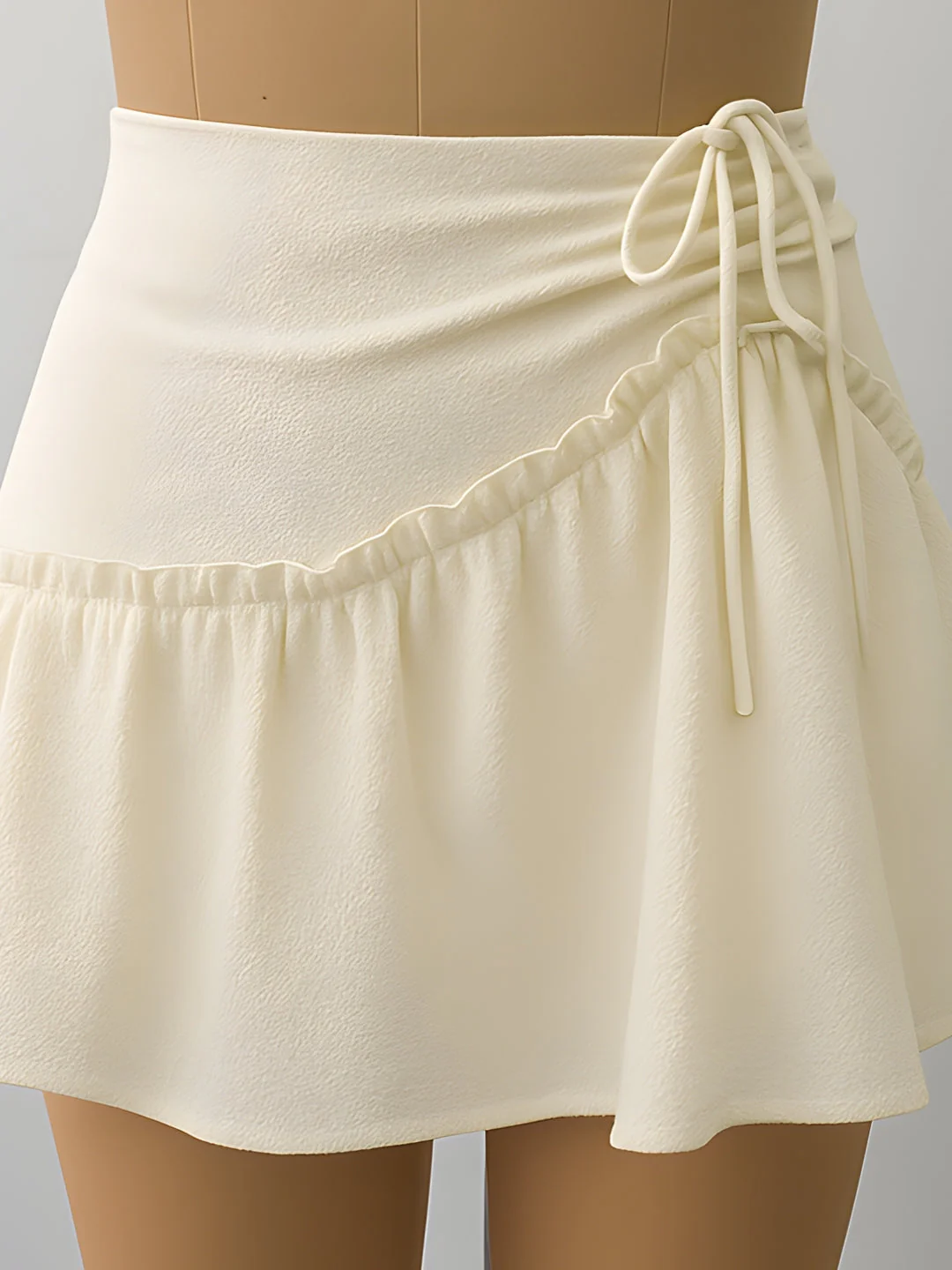 Off White Solid Skirts - Image 5