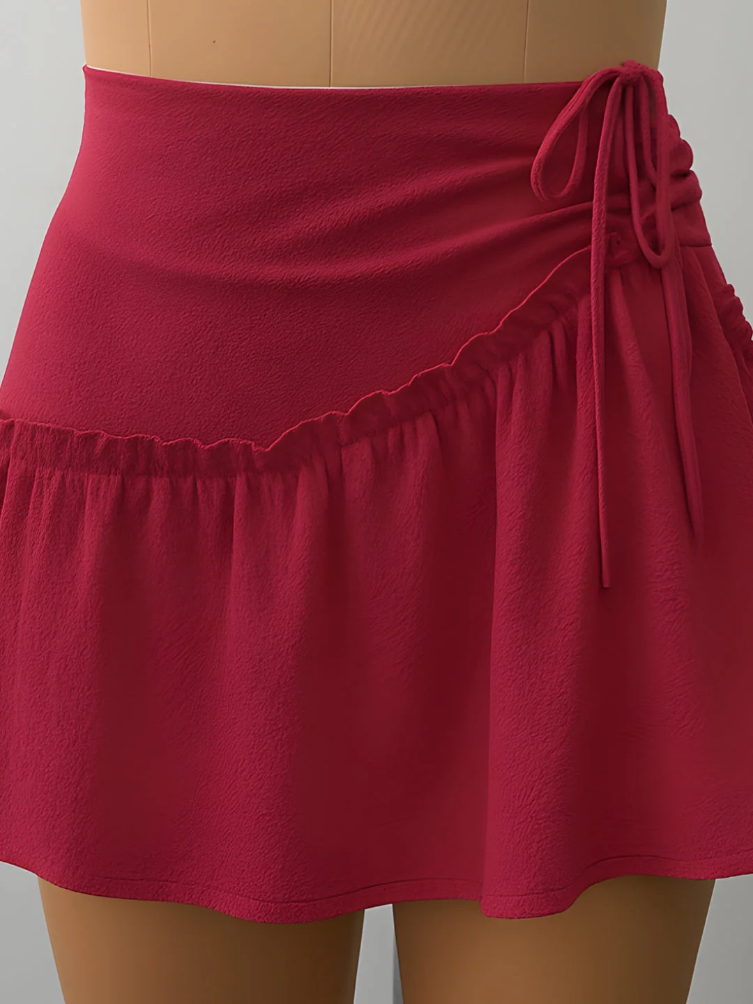 Maroon Solid Skirts - Image 5