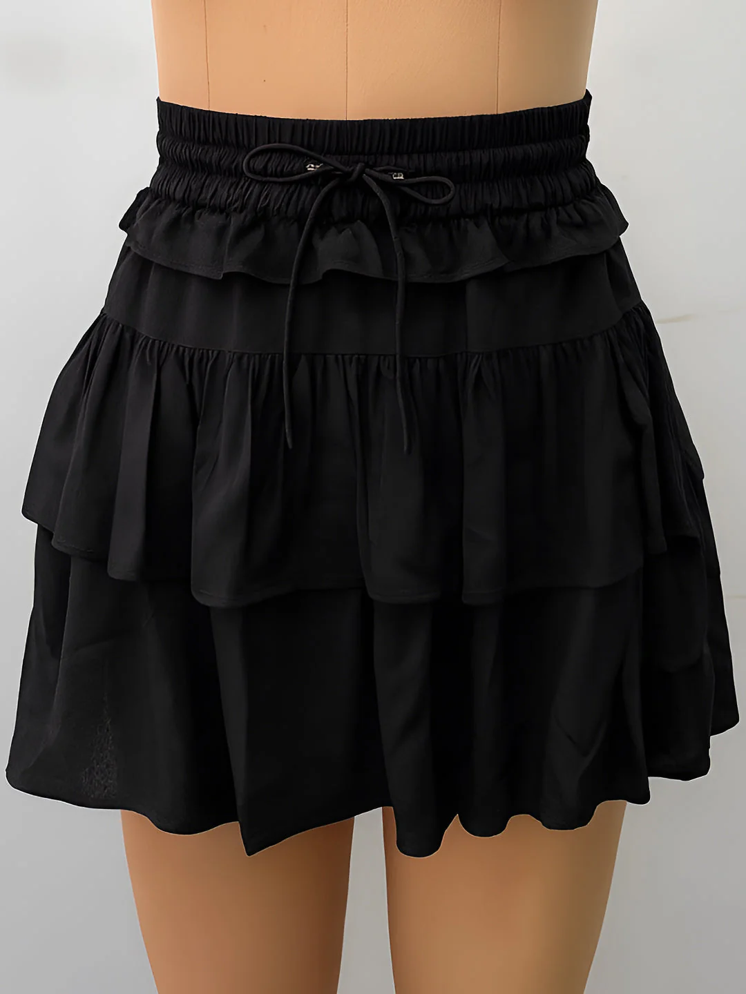 Black Solid Skirts - Image 5