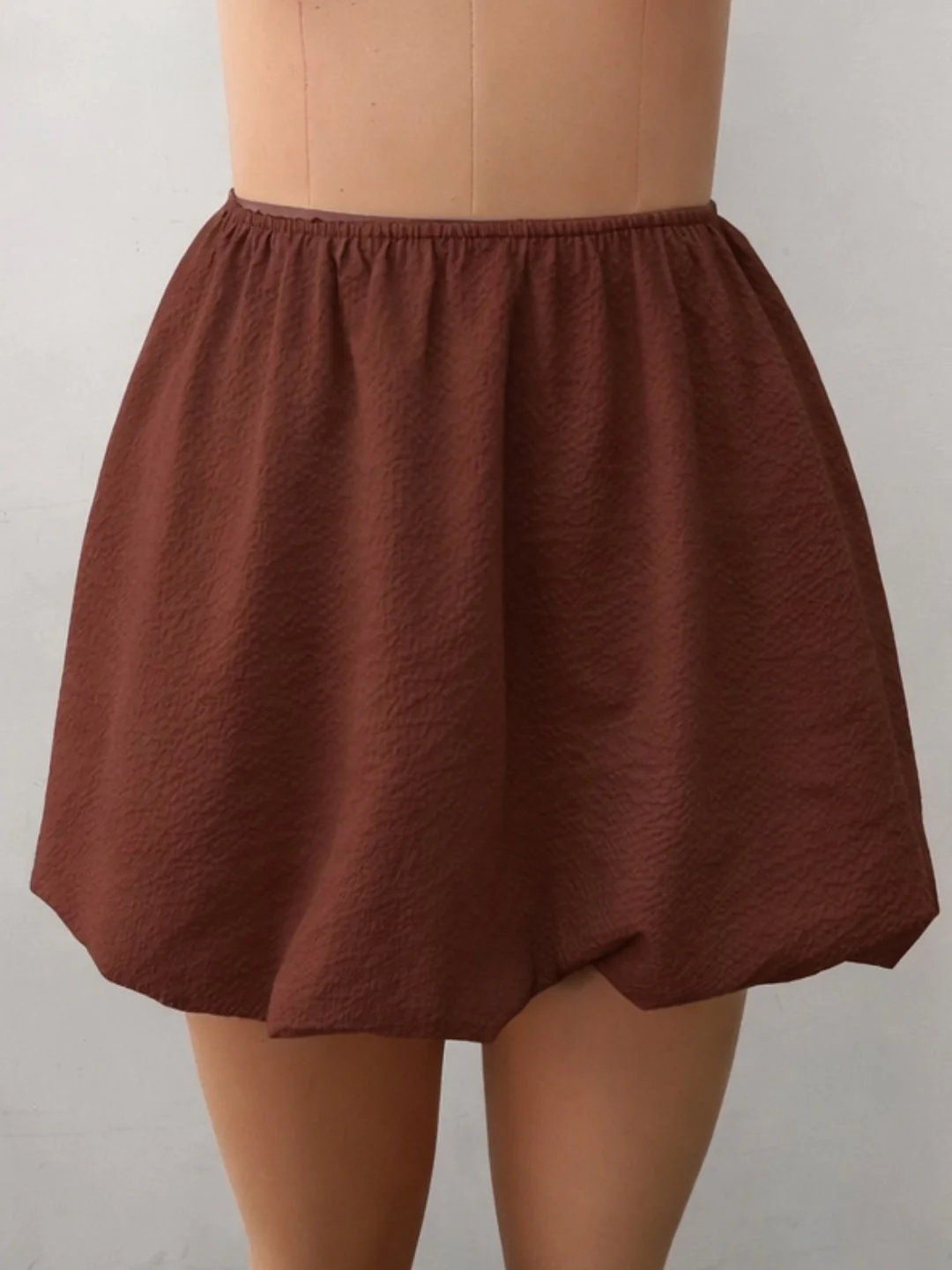 Brown Solid Skirts - Image 5