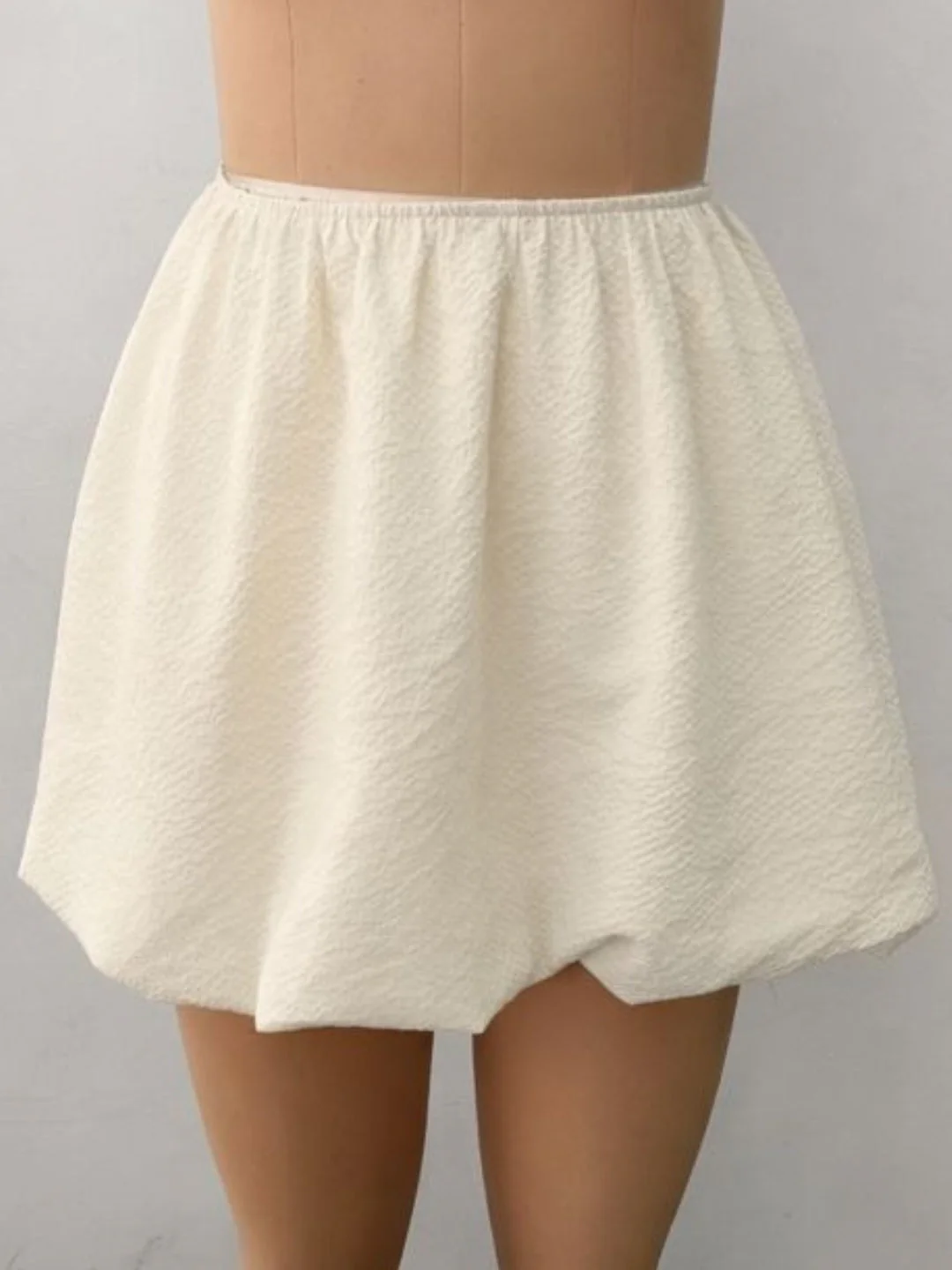 Off White Solid Skirts - Image 5