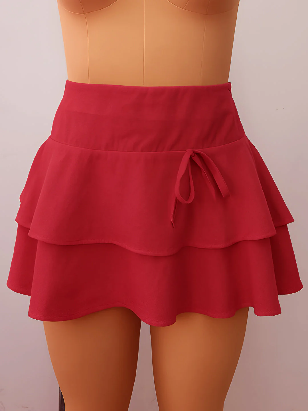 Maroon Solid Skirts - Image 5