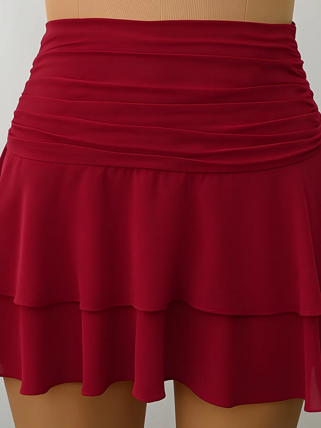 Maroon Solid Skirts - Image 5
