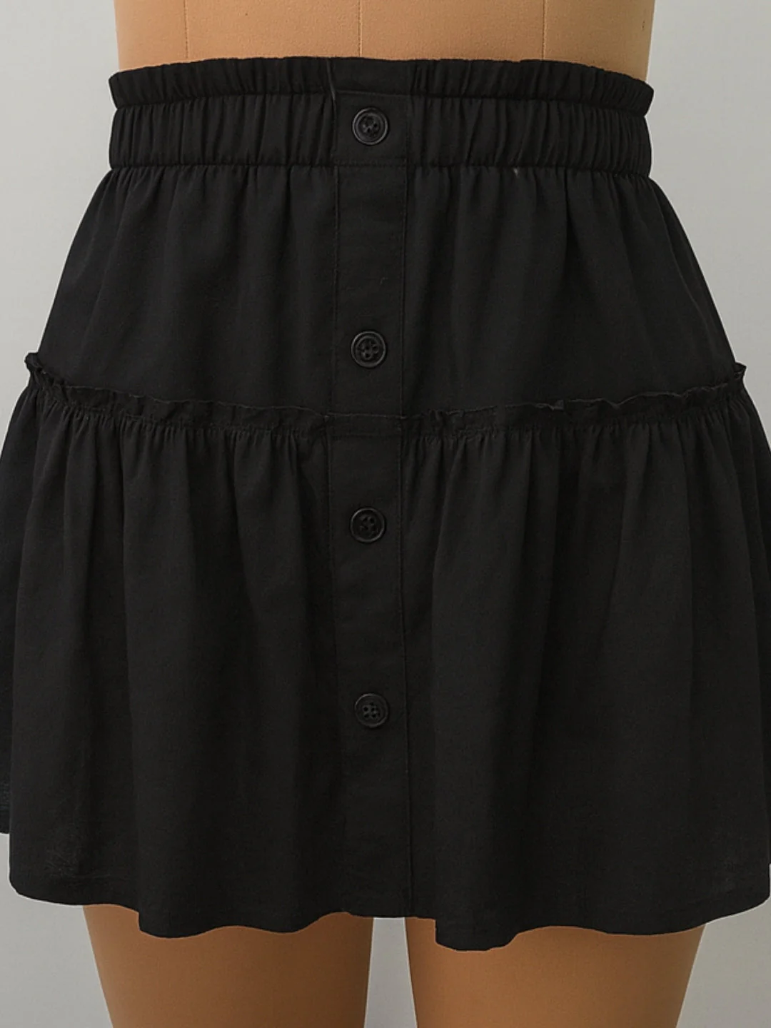 Black Solid Skirts - Image 5