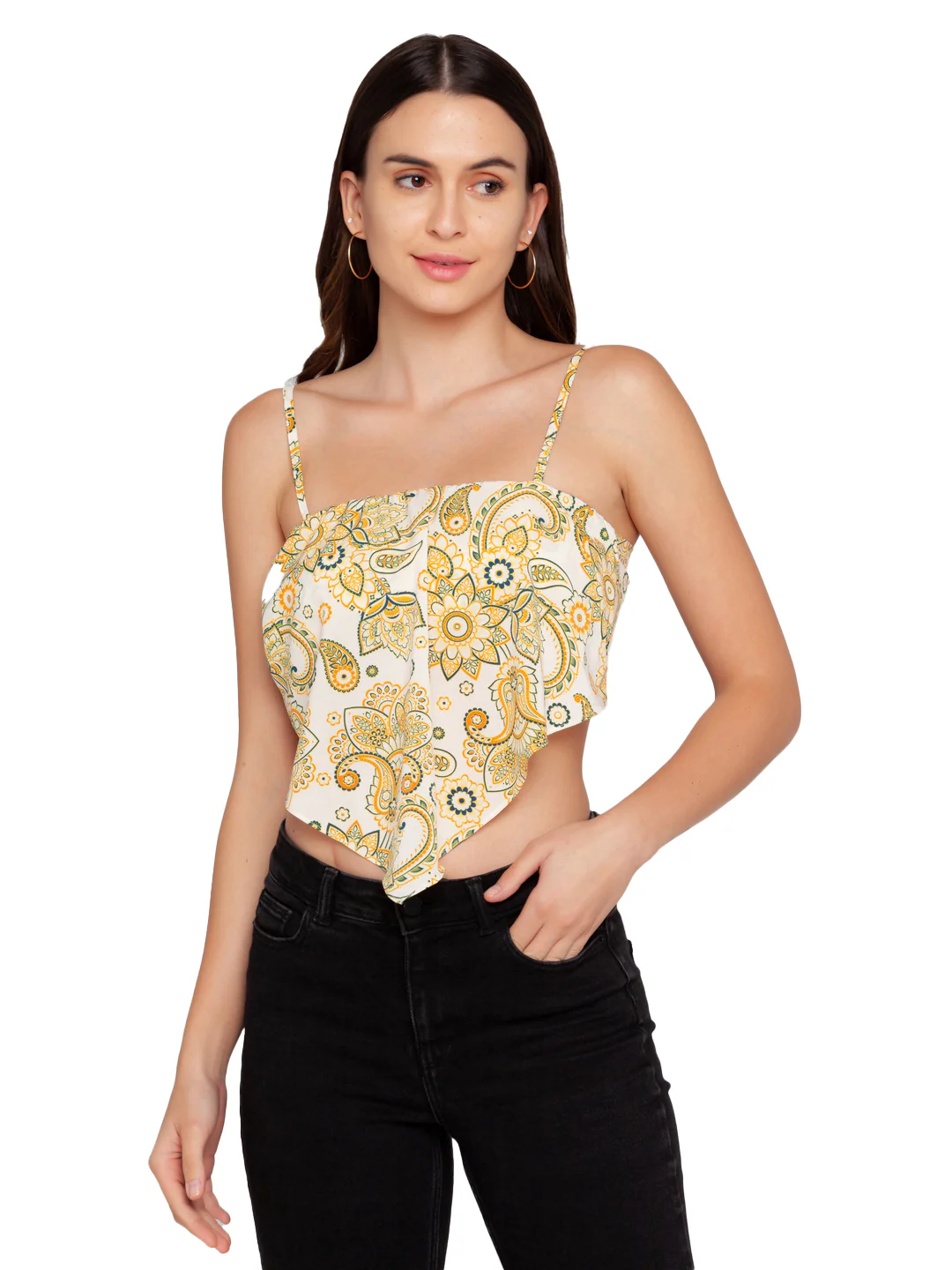 Beach Printed Strappy Top - Image 4