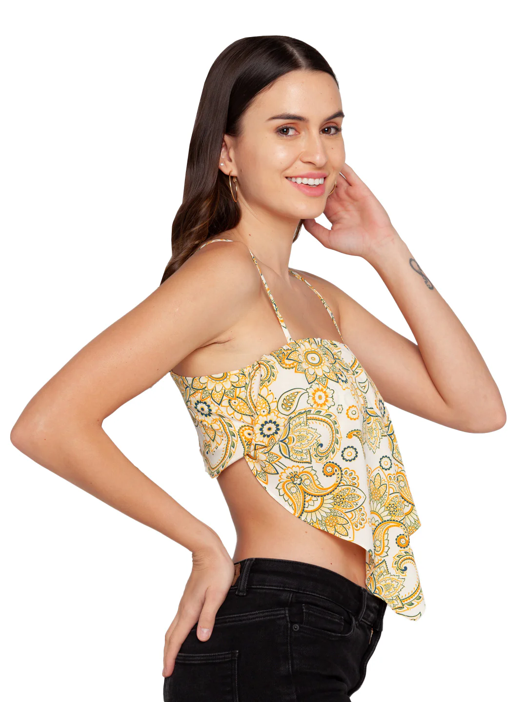 Beach Printed Strappy Top - Image 6