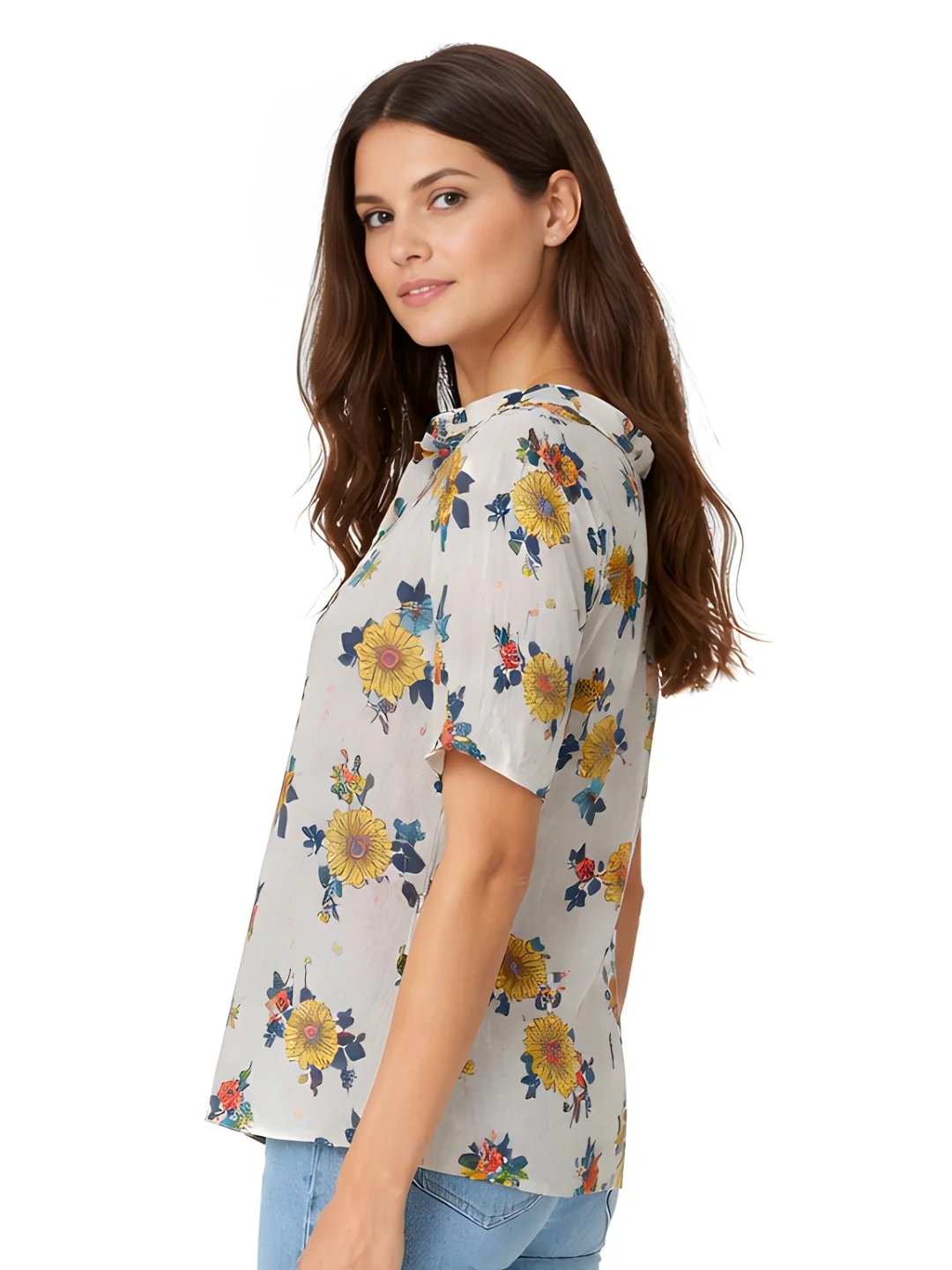 Multi Printed Short Sleeves Top - Image 3